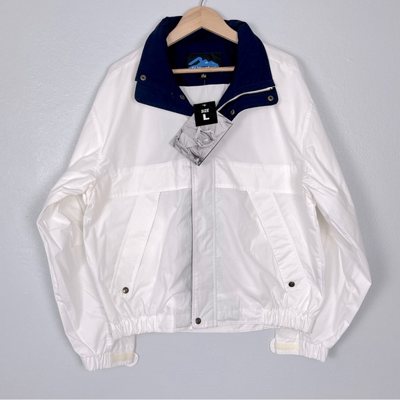 Tri-Mountain Other - Tri Mountain Hooded All Weather Mens Jacket Full Zip Collard Lightweight